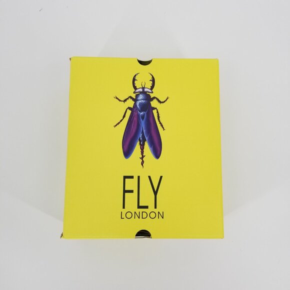 NWY Fly London Patent Leather Zip Front Ankle Boots 37, Goth, Grunge, Whimsigoth - Picture 11 of 12